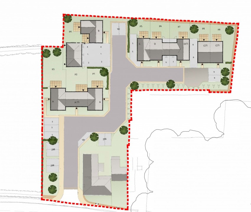 An architectural drawing of the proposed residential housing plan - Whitechapel.
